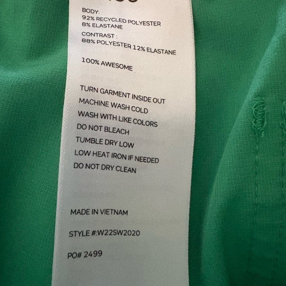 Figs Safety green technical edition Kade scrub pants size Large - Picture 7 of 7